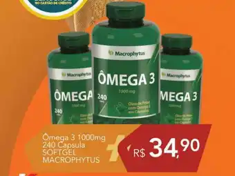 Supermercados Koch ômega 3 100mg 240 Capsula Softgel Macrophytus oferta