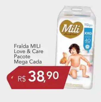 Supermercados Koch Fralda Mili Love & Care Pacote Mega oferta