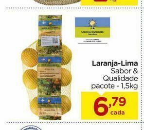 Carrefour Laranja-lima sabor & qualidade pacote - 1,5kg oferta