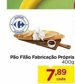 Pão filão fabricação própria 400g