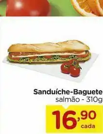 Carrefour Sanduíche-baguete salmão - 310g oferta