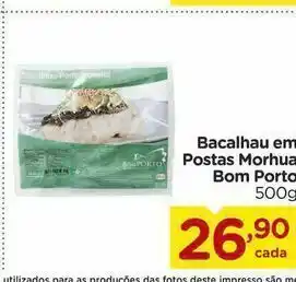 Carrefour Bacalhau em postas morhua bom porto 500g oferta