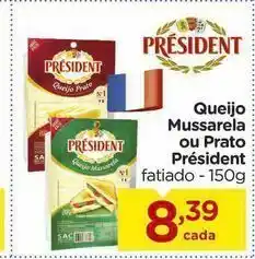 Carrefour Queijo mussarela ou prato président oferta