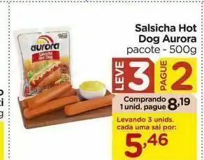 Carrefour Salsicha hot dog aurora oferta
