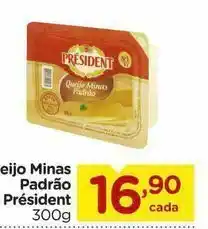 Carrefour Queijo minas padrão président oferta