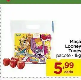 Carrefour Maçã looney tunes pacote - 1kg oferta