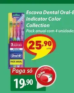 Escova dental oral-b indicator color collection