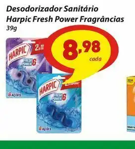 Desodorizador sanitário harpic fresh power fragrâncias