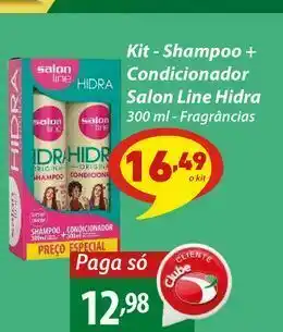 Kit - shampoo + condicionador salon line hidra