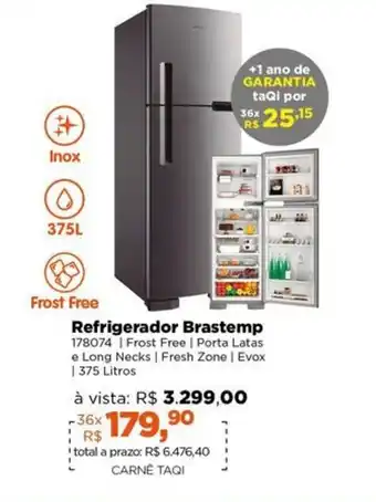 Lojas TaQi Refrigerador Brastemp 178074 | Frost Free oferta