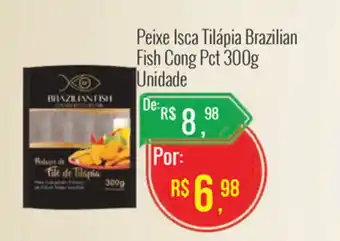 Mart Minas Peixe Isca Tilapia Brazilian Fish Cong Pct 300g unidade oferta