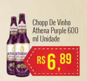 Mart Minas Chopp De vinho Athena Purple 600ml unidade oferta