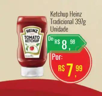 Mart Minas Ketchup Heinz Tradicional 397g unidade oferta