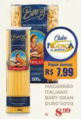 Proença Supermercados MACARRÃO ITALIANO BARY GRAN DURO 500G oferta