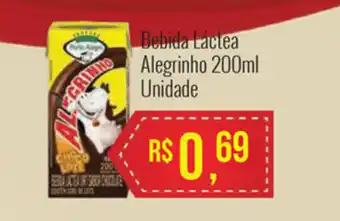 Mart Minas Bebida Lactea Alegrinho 200ml unidade oferta