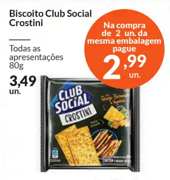 Comercial Zaffari Biscoito Club Socila Crostini 80g oferta