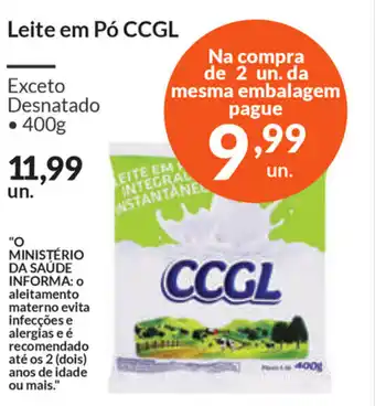 Comercial Zaffari Leite em po CCGL 400g oferta