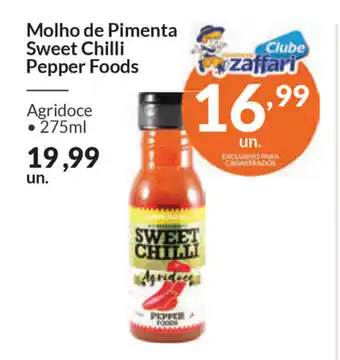 Molho de Pimenta Sweet Chilli Pepper Foods 275ml