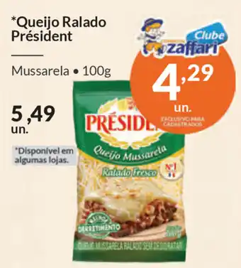 Comercial Zaffari Queijo ralado President 100g oferta