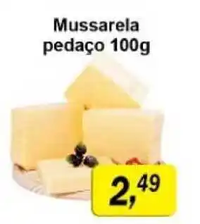 Supermercados Paraná Mussarela Pedaço 100g oferta