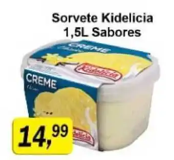 Supermercados Paraná Sorvete Kidelicia Sabores 1.5L oferta