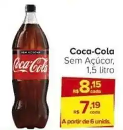 Carrefour Coca-Cola Sem Açúcar, 1.5L oferta