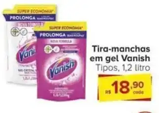 Carrefour Tira-manchas em gel Vanish Tipos, 1,2 litro oferta