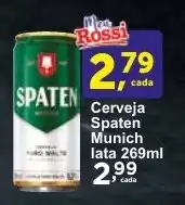 Rossi Supermercado Cerveja Spaten Munich lata 269ml oferta