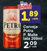 Rossi Supermercado Cerveja Petra P. Malte lata 269ml oferta