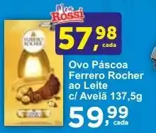 Rossi Supermercado Ovo Páscoa Ferrero Rocher ao Leite c/ Avelã 137,5g oferta