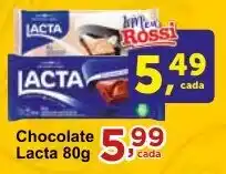 Rossi Supermercado Chocolate Lacta 80g oferta