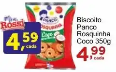 Rossi Supermercado Biscoito Panco Rosquinha Coco 350g oferta