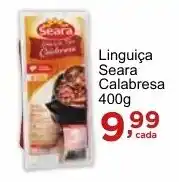 Rossi Supermercado Linguiça Seara Calabresa 400g oferta