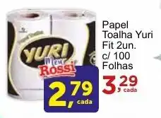 Rossi Supermercado Papel Toalha Yuri Fit 2un. c/ 100 folhas oferta