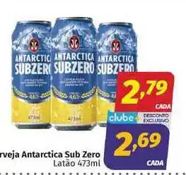 Supermercados Cidade Canção Cerveja Antarctica Sub Zero 473ml oferta