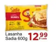 Rossi Supermercado Lasanha Sadia 600g oferta