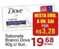 Rossi Supermercado Sabonete Branco Dove 90g c/ 6un. oferta