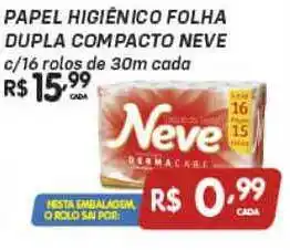 Papel Higiênico Folha Dupla Compacto Neve