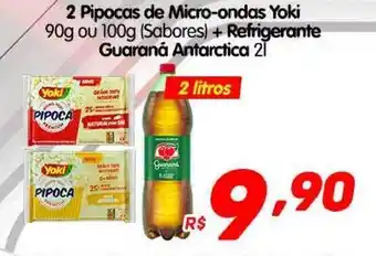 Prezunic 2 Pipocas De Micro-ondas Yoki + Refrigerante Guaraná Antarctica oferta