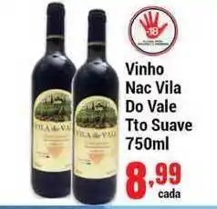 Vinho Nac Vila Do Vale Tto Suave 750ml
