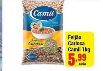Negreiros Feijão Carioca Camil 1kg oferta