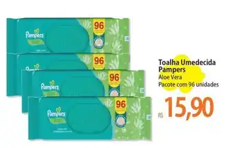 Atacadão Toalha Umedecida Pampers Aloe Vera Pacote com 96 unidades oferta