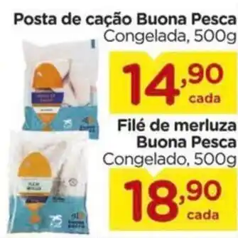 Carrefour Posta de cação Buona Pesca Congelada, 500g oferta