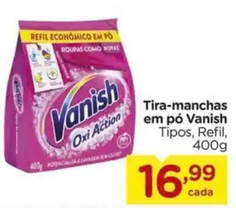 Carrefour Tira-manchas em pó Vanish Tipos, Refil, 400g oferta