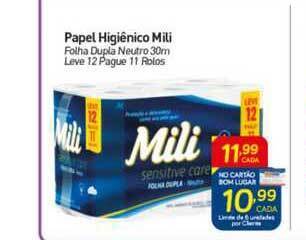 Papel Higiênico Mili