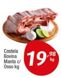 Supermercados Intercontinental Costela Bovino Manta c/ Osso kg oferta