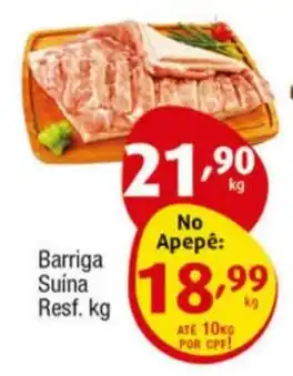 Supermercados Intercontinental Barriga Suína Resf.kg oferta