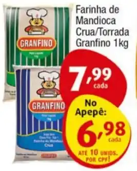 Supermercados Intercontinental Farinha de Mandioca Crua/Torrada Granfino 1kg oferta