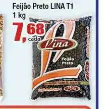 Paulistão Supermercados Feijão Preto Lina T1 1kg oferta