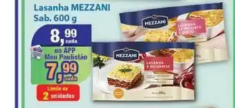 Lasanha Mezzani 600g